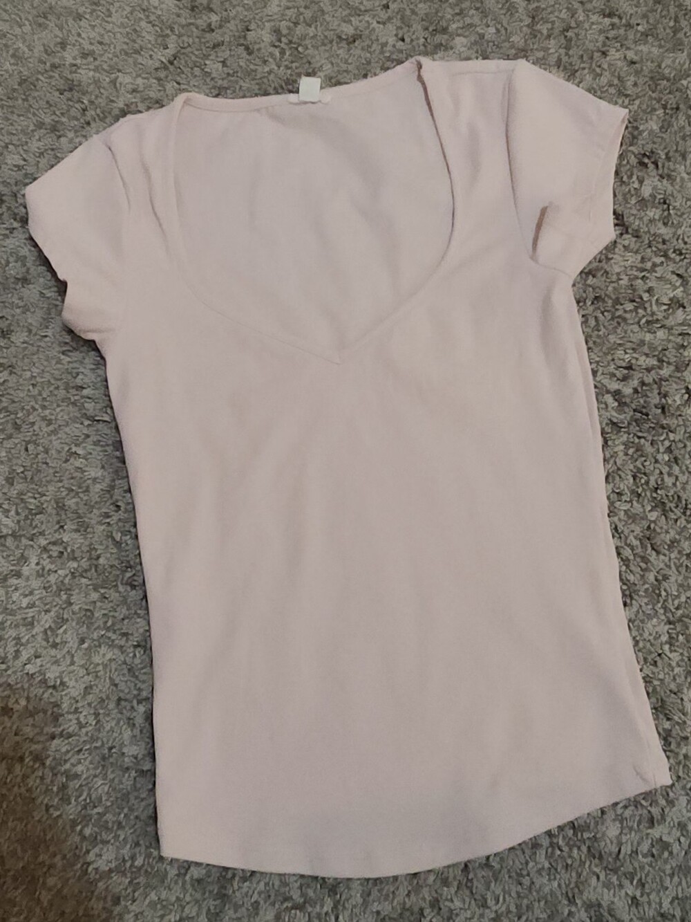 Blush pink sleek t-shirt